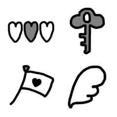 Adult monochrome Emoji