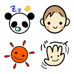panda&baby Emoji