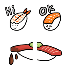 Talking Sushi Emoji (Eng)
