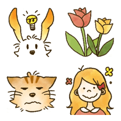 Rabbit and friends in the forest