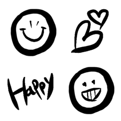Cool black n white emoji for Men 