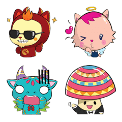 INKAWAII Characters: KAWIBIS Cute Emoji