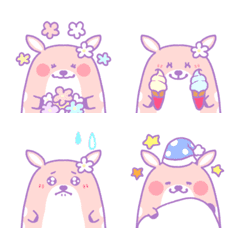 Dreamy and very cute deer emoji