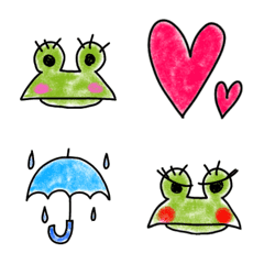 pretty frog emojies