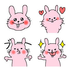 Happy rabbit emoji...