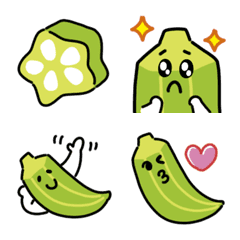 Cute okra Emoji