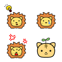 lion and cat Emoji