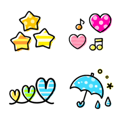 colorful cute symbol Emoji – LINE Emoji | LINE STORE