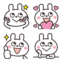 Cute and cute rabbit emoji