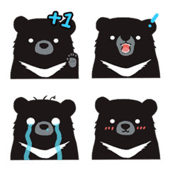 台灣黑熊-黑麻麻 表情貼