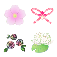 A Tiny Pictorial Book Of Flora -Emoji-