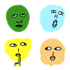Funny Face Line Emoji Line Store