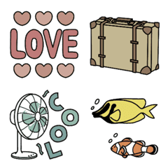 Simple and cute adult emoji