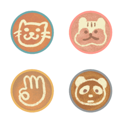 Cute Latte Art Emojis