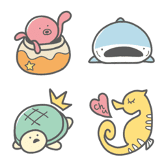 Loosely sea creatures Emoji