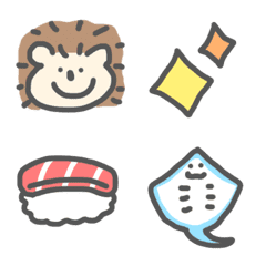Loose Emoji mixed in various ways.