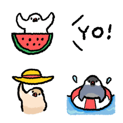 mochi java sparrow emoji 4 - summer -