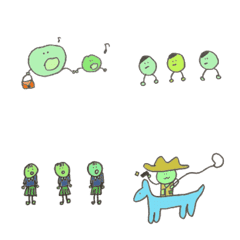 peaceful and noisy pea friends