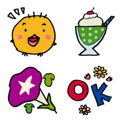 Colorful Emoji of chicks 1
