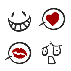 J Monochrome simple Emoji 2