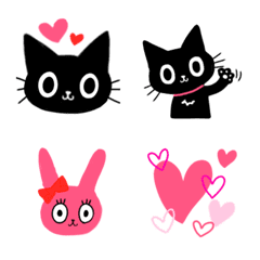 黒猫モルモルの絵文字