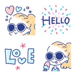 Adult girly fashionable Emoji [Summer]