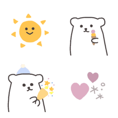 White bear * emoji