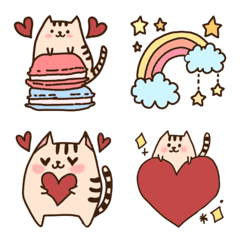 Fluffy emoji of cat