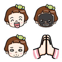 Candy girl is very cute emoji