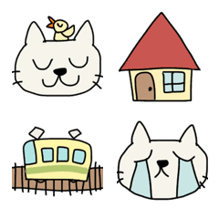 White cat's daily Emoji