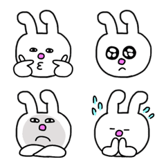 Big Face Rabbit Emoji 4