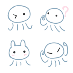Kawaii jellyfish emoji