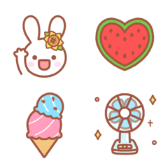 Rabbit's emoji (summer)