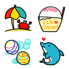 Emoji for summer vacation