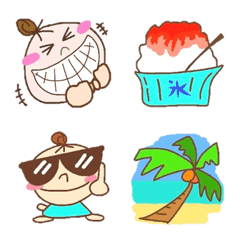 Hot season emoji from Hana