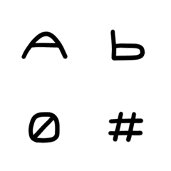 Pressed Font Alphabet ver.