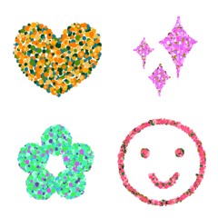 Crushed colors Emoji FLOWER