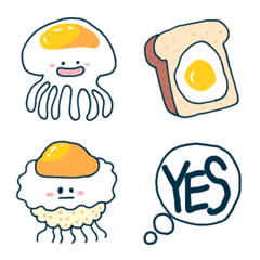 Fried egg jellyfish Emoji