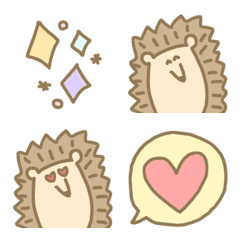 kawaii hedgehog everyday useful emoji