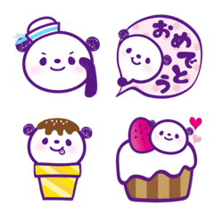 Cute Panda Emoji2. Summer version.