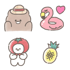 Soft and cute animal#4.Summer emoji