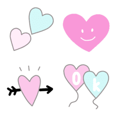 Pastel heart emoji