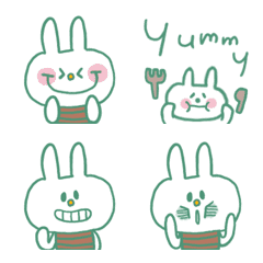 cute rabbit and speech bubble
