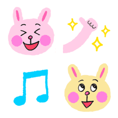 lovely rabbits Emoji