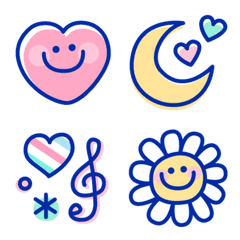 Useful adorable marine blue emoji2