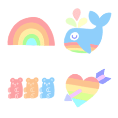 pastel rainbow emoji