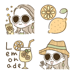 Adult girly fashionable Emoji [LEMON]