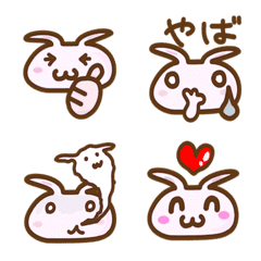 Cute rabbit reaction Emoji