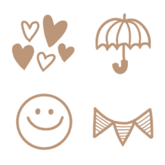 Simple emoji -one color-