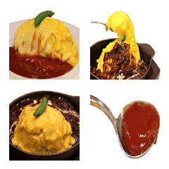 Omelette rice emoji